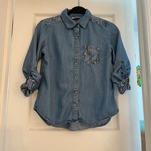 Style & Co. Blue Button Down Shirt